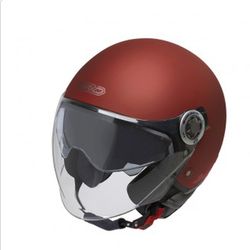 Casco jet Garibaldi G20 Rojo Coral Mate ECE 22.06.