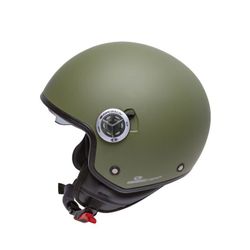 Casco jet Garibaldi G20 Verde Mate Militar ECE 22.06.
