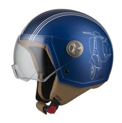 Casco jet nzi zeta 2 sprint blue Matt