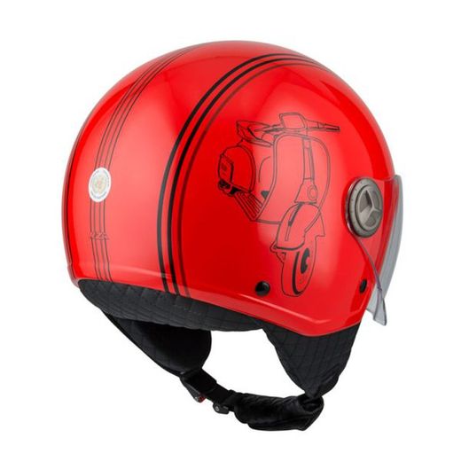 Casco jet nzi zeta 2 sprint fluo red