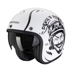 Casco jet Scorpion BELFAST EVO ROMEO Blanco mate-Negro