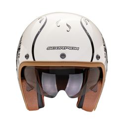 Casco jet Scorpion BELFAST EVO ROMEO Crema-Negro