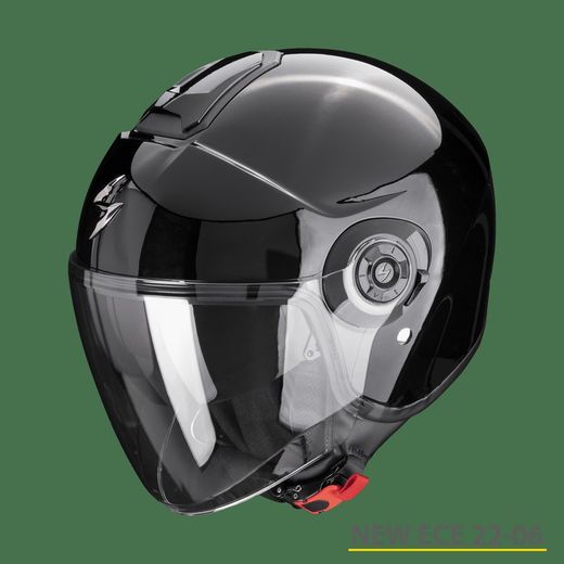 Casco Jet Scorpion Exo City II Negro Brillo