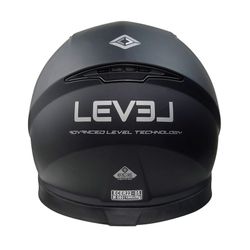 Casco level int. C/gafas lft1 solid negro mate TALLA L