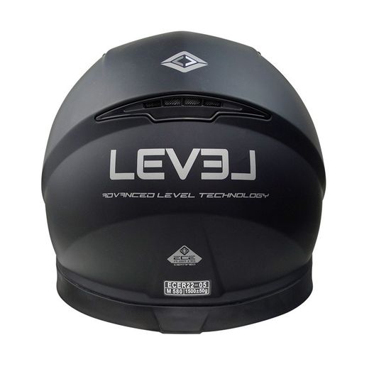 Casco level int. C/gafas lft1 solid negro mate TALLA L