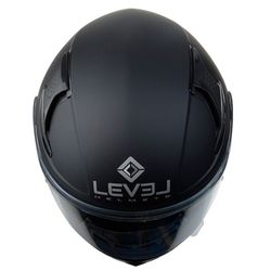 Casco level int. C/gafas lft1 solid negro mate TALLA L