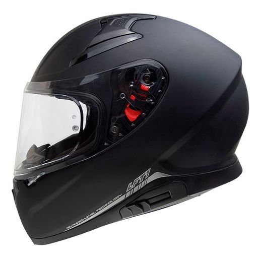 Casco level int. C/gafas lft1 solid negro mate TALLA L