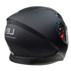 Casco level int. C/gafas lft1 solid negro mate TALLA L