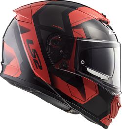 Casco ls2 breaker physics negro/rojo