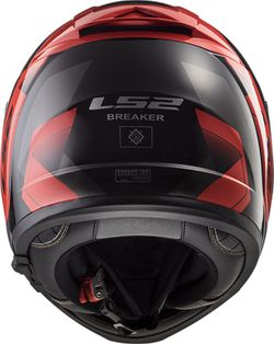 Casco ls2 breaker physics negro/rojo