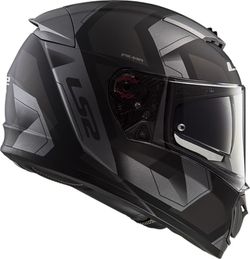 Casco ls2 breaker physics negro/titanio