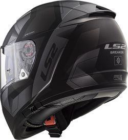 Casco ls2 breaker physics negro/titanio