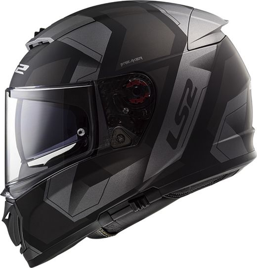 Casco ls2 breaker physics negro/titanio