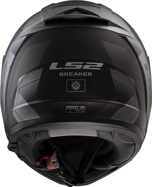 Casco ls2 breaker physics negro/titanio