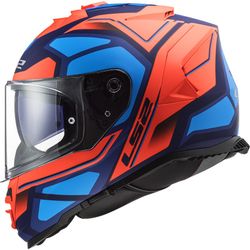 Casco ls2 storm faster naranja / azul
