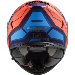 Casco ls2 storm faster naranja / azul