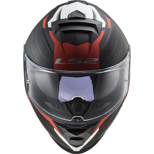 Casc ls2 storm nerve negre /vermell
