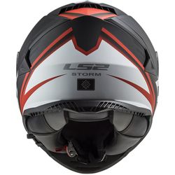 Casc ls2 storm nerve negre /vermell