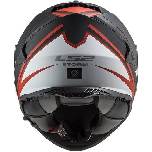 Casc ls2 storm nerve negre /vermell
