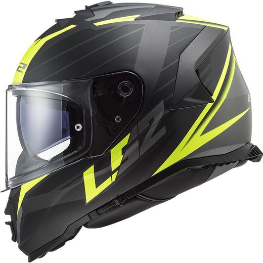 Casc ls2 storm nerve negre/groc