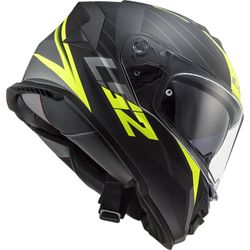 Casc ls2 storm nerve negre/groc