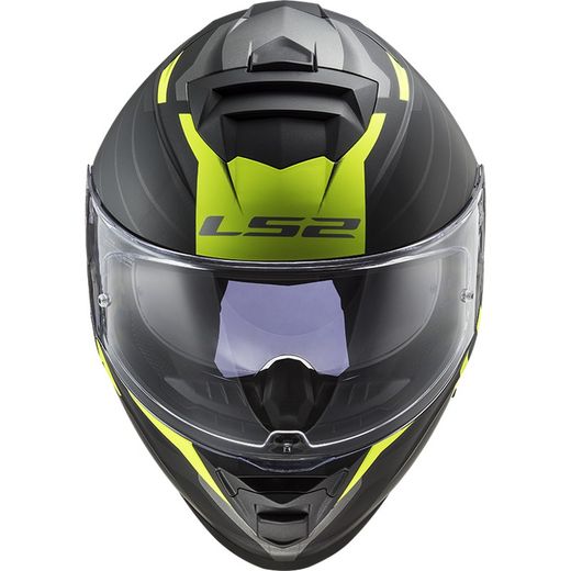 Casc ls2 storm nerve negre/groc