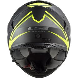 Casc ls2 storm nerve negre/groc
