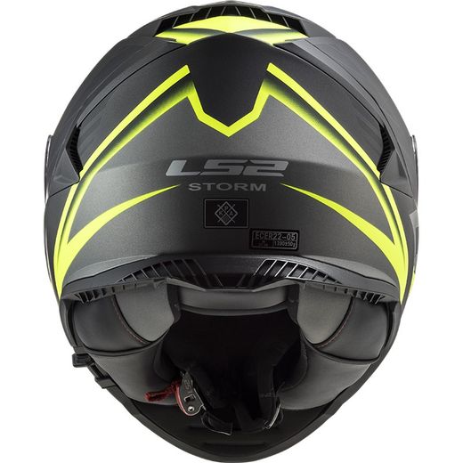 Casc ls2 storm nerve negre/groc