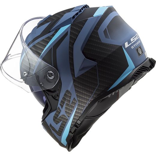 Casc ls2 storm race blau mate