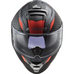 Casco ls2 Storm II RACE  titaneo / naranja