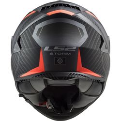 Casco ls2 Storm II RACE  titaneo / naranja