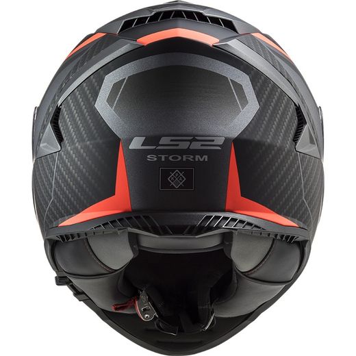 Casco ls2 Storm II RACE  titaneo / naranja