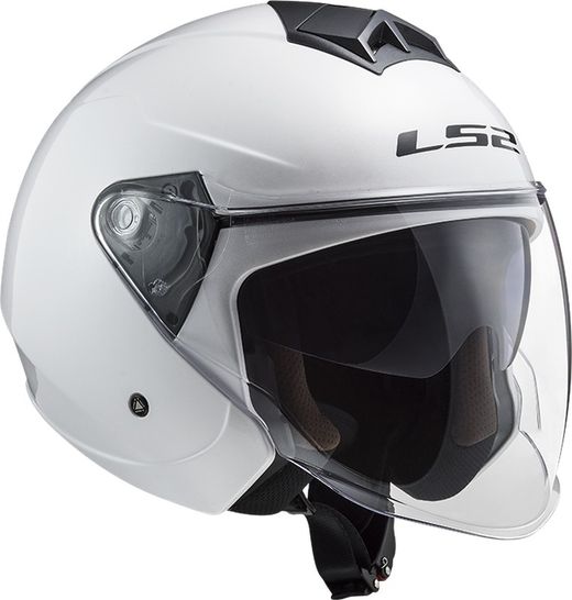 Casco ls2 twister ii solid blanco
