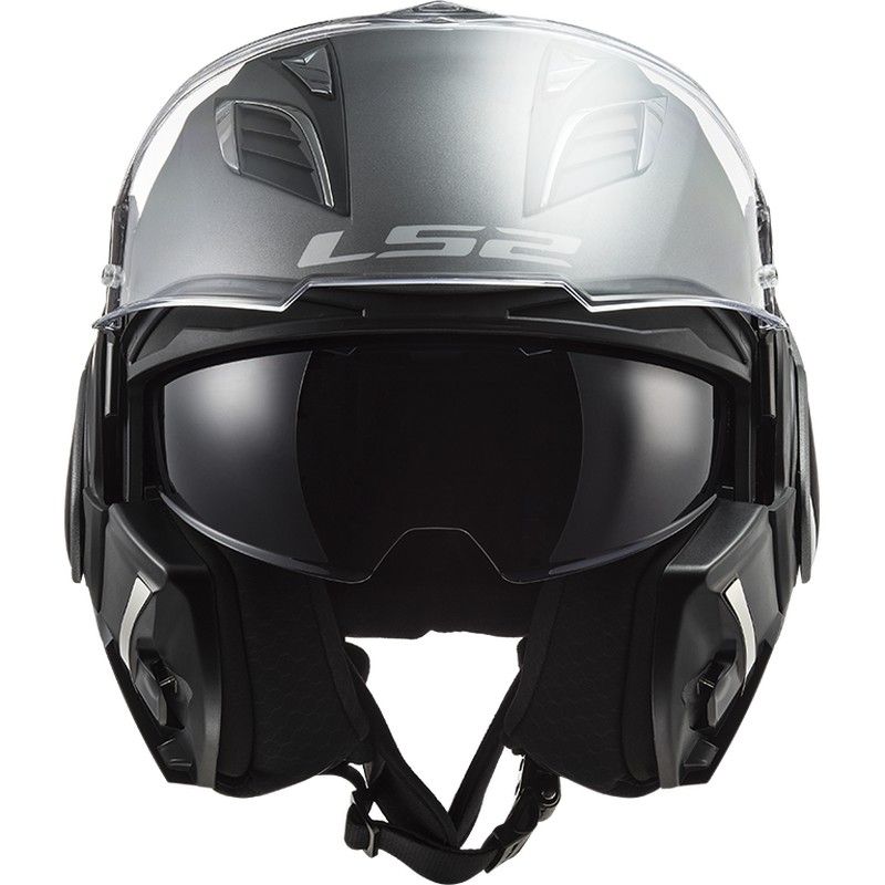 LS2 Valiant II Casco Modulare Titanio – XS (53/54 Cm), Jet E Integrale, Con Pinlock E Visiera Parabrezza - 6