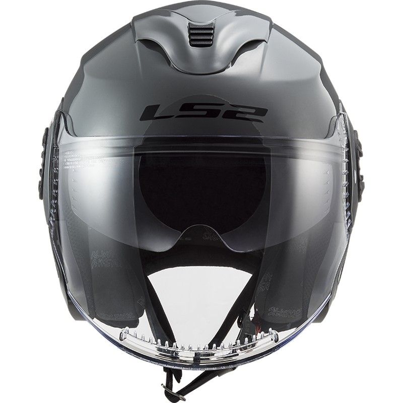 LS2 VERSO II Casco Moto Jet – Solid Nardo Grey – Taglia S (55-56 Cm) – Omologato ECE 22.06