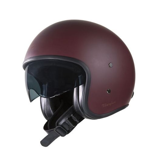 Casco Jet Gari G03X Fiberglass Rojo Óxido Mate ECE 22.06.