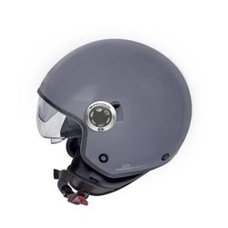 Casco Moto Jet Garibaldi G20 Gris Brillo. ECE 22.06.