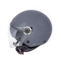 Casco Moto Jet Garibaldi G20 Gris Brillo. ECE 22.06.