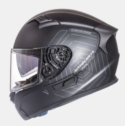 Casco mt kre sv solid negro mate