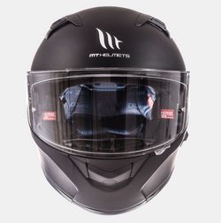 Casco mt kre sv solid negro mate
