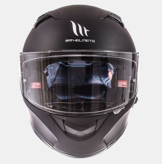 Casco mt kre sv solid negro mate