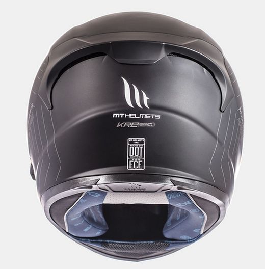 Casco mt kre sv solid negro mate