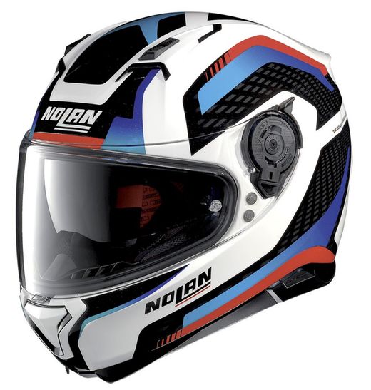 Casco nolan n87 arkad n-com metal white