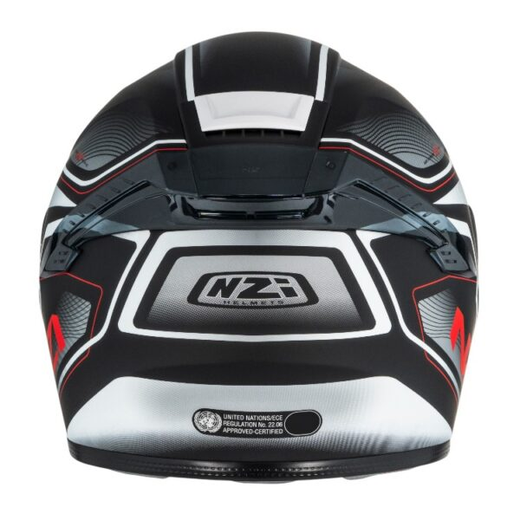 Casco NZI Eurus 4 Stream Duo Charmant Black & White & Tinted S Matt con Spoiler