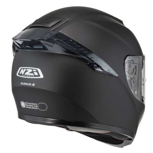 Casco NZI Eurus 4 Stream Duo Matt Black con Spoiler