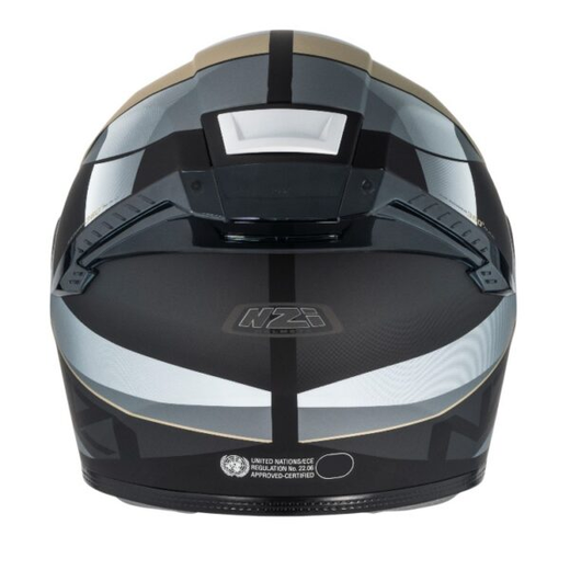 Casco NZI Eurus 4 Stream Duo Vanguard Black & Sand & Red & Tinted S Matt con Spoiler