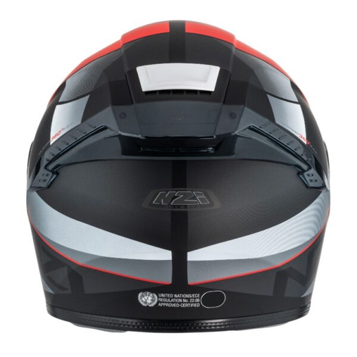 Casco NZI Eurus 4 Stream Duo Vanguard Black & Antracite & Red & Tinted S Matt con Spoiler