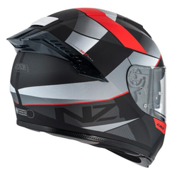 Casco NZI Eurus 4 Stream Duo Vanguard Black & Antracite & Red & Tinted S Matt con Spoiler