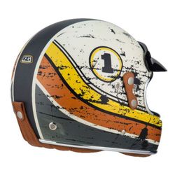 Casco nzi flat track 2 dirt