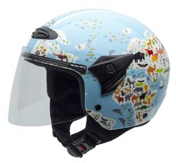 Casco nzi helix ii junior graphics mapamundi